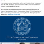 2019 Commencement distinguished speakers